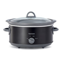 Kenmore 5 Qt Slow Cooker, Black and Gray - KKSC5Q B