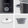 Kenmore 5 Qt Slow Cooker, Black and Gray - KKSC5Q B