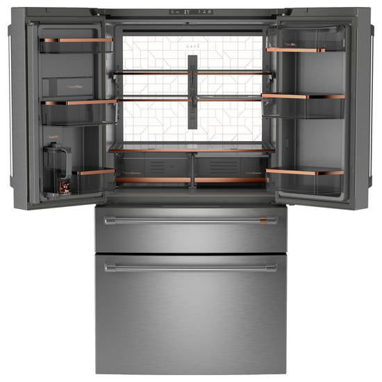 Café 23.2 Cu. Ft. Smart Counter-Depth 4-Door French Door Refrigerator - CJE23DP2WS1