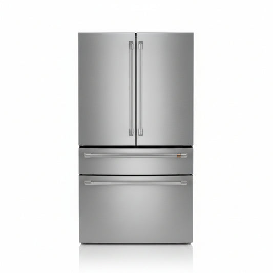 Café 23.2 Cu. Ft. Smart Counter-Depth 4-Door French Door Refrigerator - CJE23DP2WS1