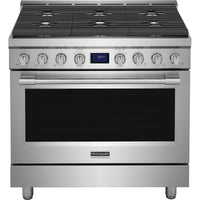 Frigidaire Professional 36 Inch Slide-In Gas Range with True Convection, Stainless Steel - PCFG3670AF
