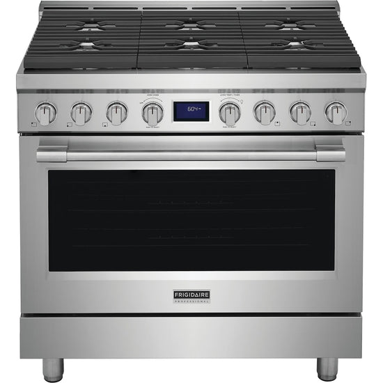 Frigidaire Professional 36 Inch Slide-In Gas Range with True Convection, Stainless Steel - PCFG3670AF