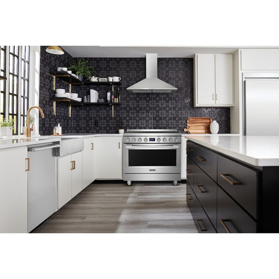 Frigidaire Professional 36 Inch Slide-In Gas Range with True Convection, Stainless Steel - PCFG3670AF