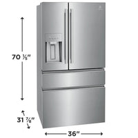 Electrolux 21 Cu. Ft. Counter-Depth French Door Refrigerator, Stainless Steel - ERMC2295AS