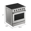 Kenmore 30 Inch Front Control Electric Range with True Convection and Air Fry, Stainless Steel - KKPROERFC30X5-AFC