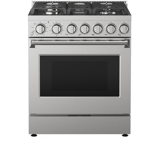 Kenmore Pro 30 Inch Front Control Gas Range with 5.0 cu. ft. Capacity, Stainless Steel - KKPROGRFC30X5-AFC
