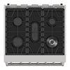 Kenmore Pro 30 Inch Front Control Gas Range with 5.0 cu. ft. Capacity, Stainless Steel - KKPROGRFC30X5-AFC