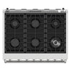 Kenmore Pro 36 Inch Front Control Gas Range with 6.2 cu. ft. Oven Capacity, Stainless Steel - KKPROGRFC36X6.2-AFC