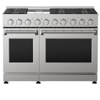 Kenmore Pro 48 Inch Dual Oven Gas Range with True Convection and Air Fry - KKPROGRFC48X7.6-AFC