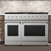 Kenmore Pro 48 Inch Dual Oven Gas Range with True Convection and Air Fry - KKPROGRFC48X7.6-AFC