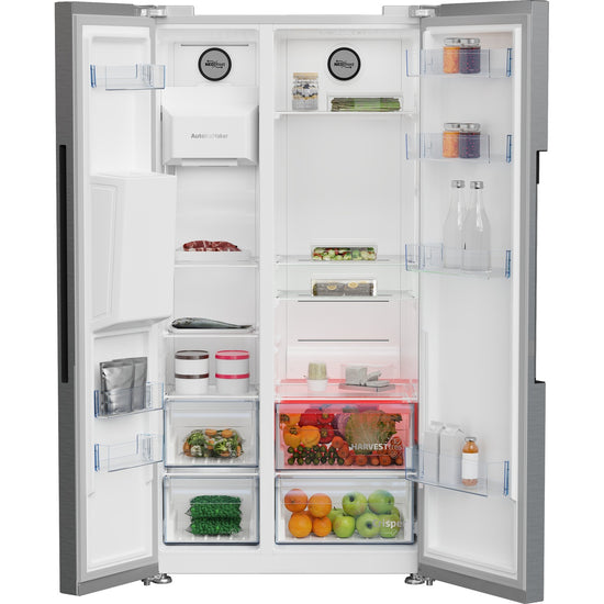 Beko 36 Inch Counter-Depth Side-by-Side Refrigerator with 20.2 Cu. Ft. Capacity - BFSB3612XSS