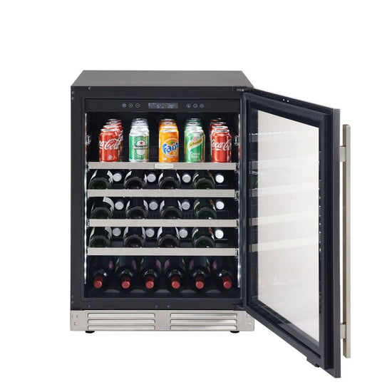 Marathon 24 Inch Built-In Convertible Beverage & Wine Cooler, Stainless Steel - MBWC56-SS