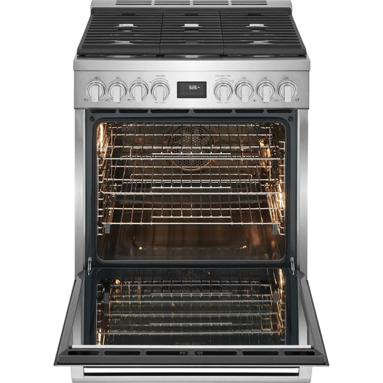 Electrolux 30 Inch Dual-Fuel Freestanding Range, Stainless Steel - ECFD3068AS