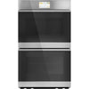 Café 30 Inch Smart Built-In Convection Double Wall Oven in Platinum Glass - CTD90DM2NS5