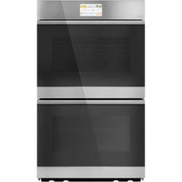Café 30 Inch Smart Built-In Convection Double Wall Oven in Platinum Glass - CTD90DM2NS5