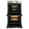 Café 30 Inch Smart Built-In Convection Double Wall Oven in Platinum Glass - CTD90DM2NS5