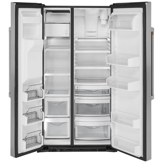 Cafe 36 Inch Counter Depth Side-by-Side Refrigerator with 21.9 Cu. Ft. Capacity, Stainless Steel - CZS22MP2NJS1
