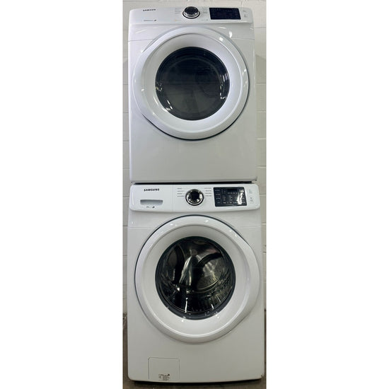 Samsung Front Load Washer and Electric Dryer Set, White - 8900788 - WF45M5100AW/DV42H5000EW