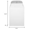 Whirlpool Top Load Washer with 4.3 cu. ft. Capacity, White - WTW5000DW3