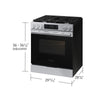 Samsung Bespoke Smart Slide-In Gas Range with 6.0 cu. ft. Capacity - NSG70H60SRAA