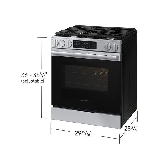 Samsung Bespoke Smart Slide-In Gas Range with 6.0 cu. ft. Capacity - NSG70H60SRAA
