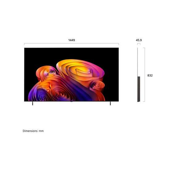 LG 65 Inch OLED evo AI 4K Smart TV - OLED65B6EU