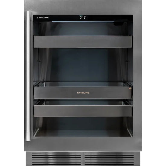 Stirling 42-Bottle S4 Series Dual-Zone Wine Cellar - S4-D200SS