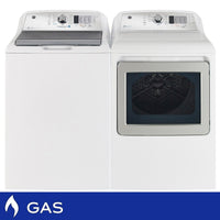GE 5.3 cu ft Top Load Washer & 7.4 cu ft Gas Dryer Bundle - V100558