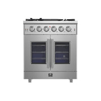 Forno Massimo 30-Inch French Door Gas Range with Convection Oven - FFSGS6439-30