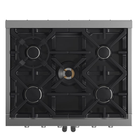 Forno Massimo 30-Inch French Door Gas Range with Convection Oven - FFSGS6439-30