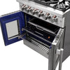 Forno Massimo 30-Inch French Door Gas Range with Convection Oven - FFSGS6439-30