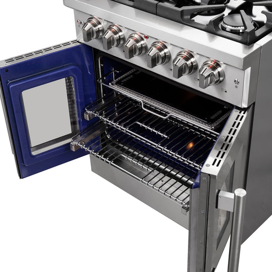 Forno Massimo 30-Inch French Door Gas Range with Convection Oven - FFSGS6439-30