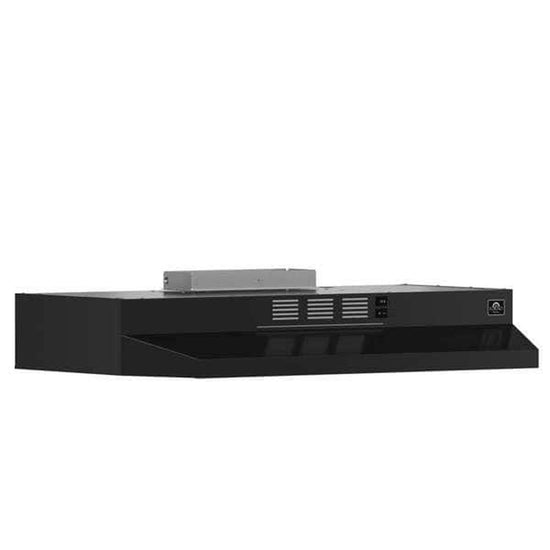 Forno Cappa 30 in. Under Cabinet Range Hood in Black, 200 CFM - FRHUC5200-30BLK
