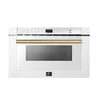 Forno 24-Inch Built-In Microwave Drawer, White, 1.2 cu.ft - FMWDR3000-24