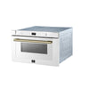 Forno 24-Inch Built-In Microwave Drawer, White, 1.2 cu.ft - FMWDR3000-24