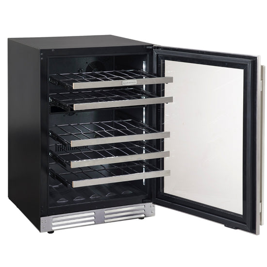 Marathon 24" Dual Zone Wine Cooler, Stainless Steel - MWC56-DSS