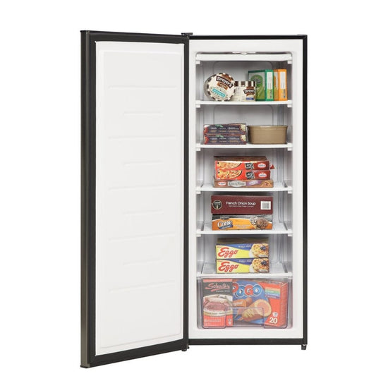 Marathon 6.5 cu. ft. Upright Freezer, Black Steel Finish - MUF65BLS