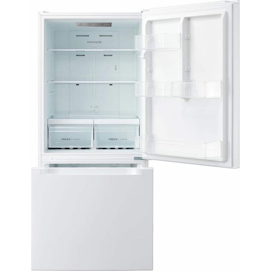 Frigidaire 19 Cu. Ft. Bottom Freezer Refrigerator, White - FRBE1925AW