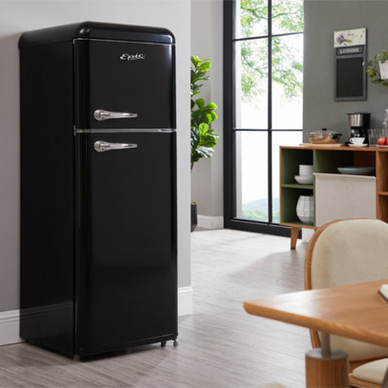Epic Retro Refrigerator 7.5 cu. ft. Black - ERR82BL-1