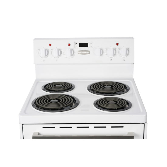 Marathon 24" White Electric Coil Range - MER241W-2