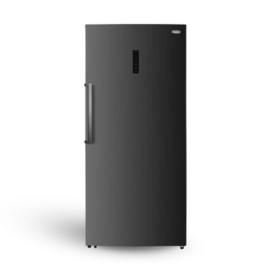 Marathon 21.2 cu. ft. Convertible Upright Fridge/Freezer, Black Steel - MFF212BLS