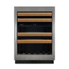 Marathon 24-in Dual Zone Wine and Beverage Cooler - M4-D251SS