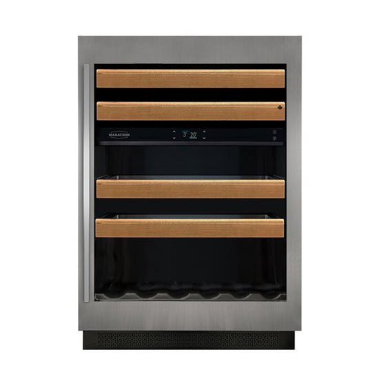 Marathon 24-in Dual Zone Wine and Beverage Cooler - M4-D251SS