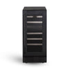Marathon 15 Inch Dual Zone Wine Cooler, Black Steel - MWC28-DBLS