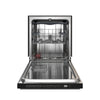 Forno Espresso 24 Inch Built-In Dishwasher in Black with Antique Brass Handles - FDWBI8067-24BLK