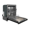 Forno Espresso 24 Inch Built-In Dishwasher in Black with Antique Brass Handles - FDWBI8067-24BLK