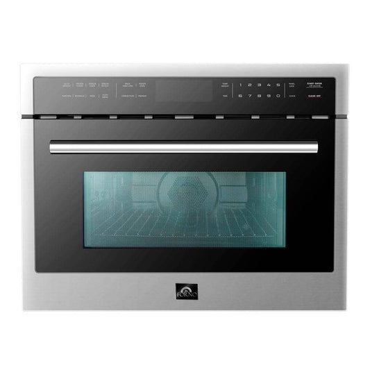 Forno 24 in. 1.6 cu. ft. Electric Convection Wall Oven & Microwave Combo, Stainless Steel - FMWDR3093-24