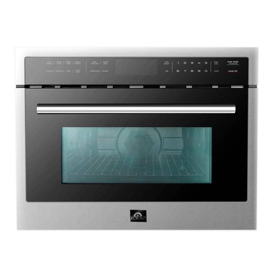 Forno 24 in. 1.6 cu. ft. Electric Convection Wall Oven & Microwave Combo, Stainless Steel - FMWDR3093-24