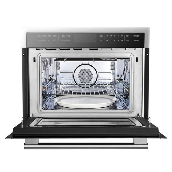 Forno 24 in. 1.6 cu. ft. Electric Convection Wall Oven & Microwave Combo, Stainless Steel - FMWDR3093-24