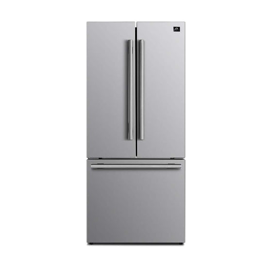 Forno 30 in. 17.5 cu. ft. French Door Refrigerator with Ice Maker, Stainless Steel - FFFD1974-31SB
